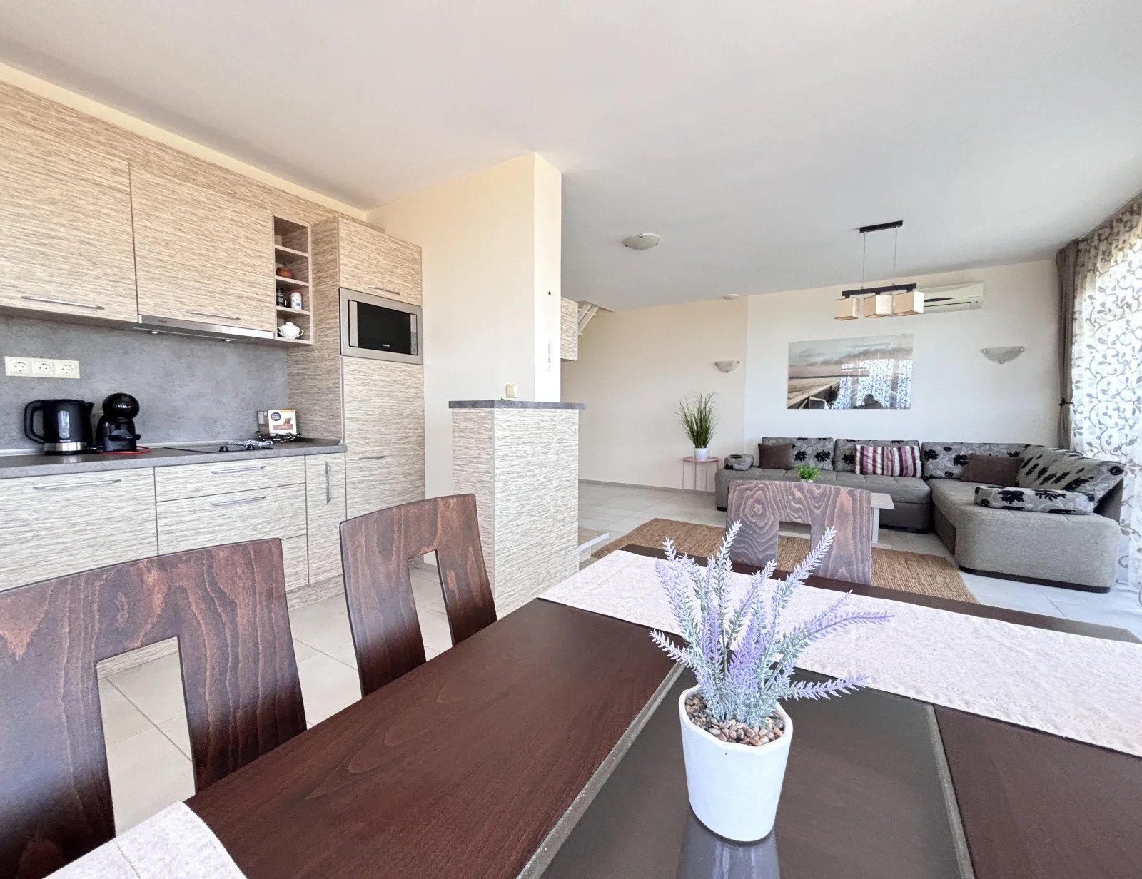 Elegant panorama maisonette in the Atia Resort complex, Chernomorets.