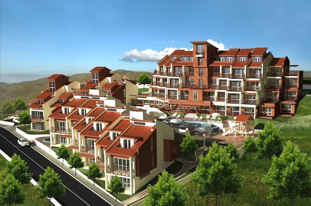 Kosharitsa: 2-room apartment in Chateau Panorama with sea view, Kosharitsa, Bulgaria 