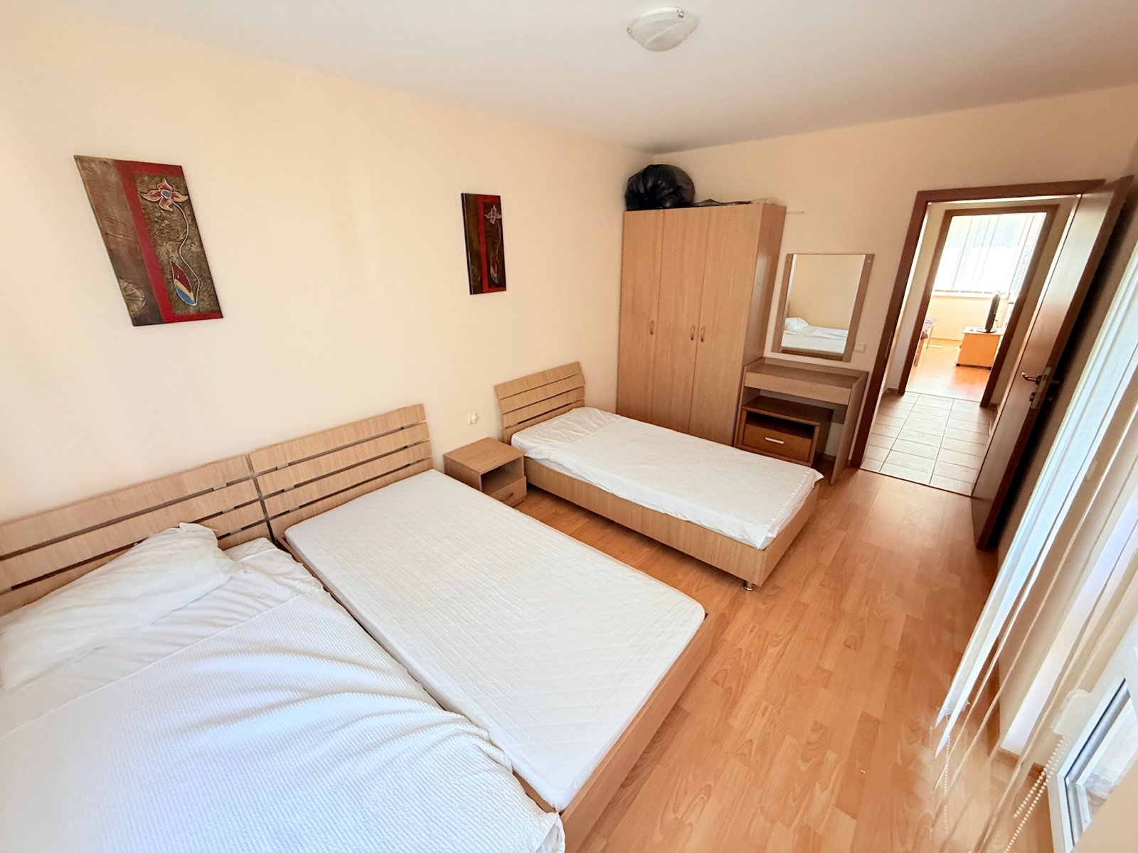 Three-room apartment in the 