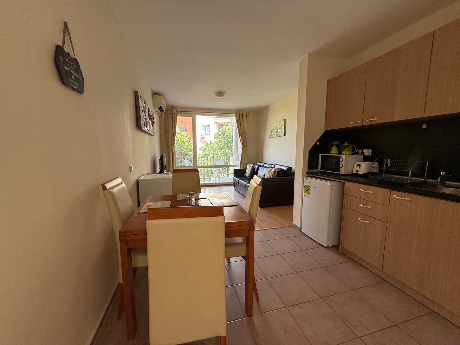 Three-room apartment in the 