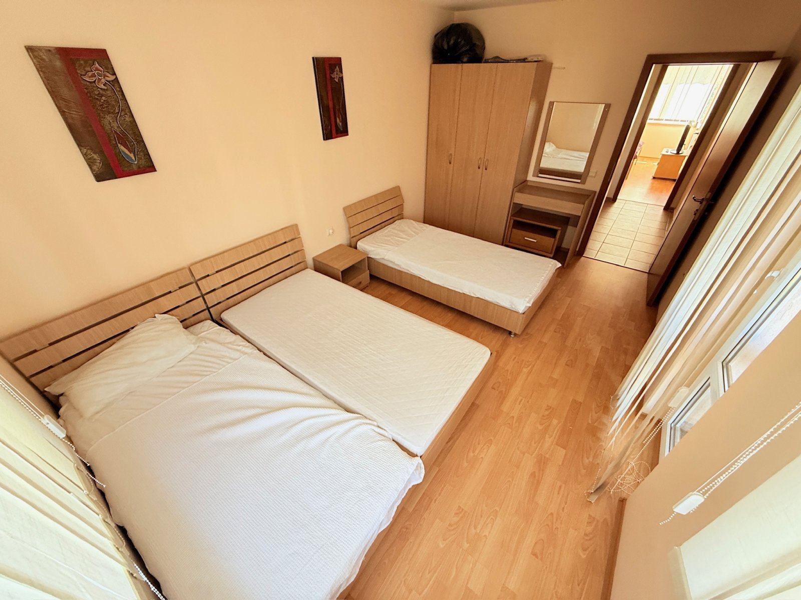 Three-room apartment in the 