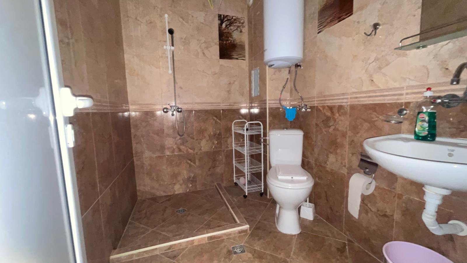 Studio with a panoramic view of the sea in Ravda