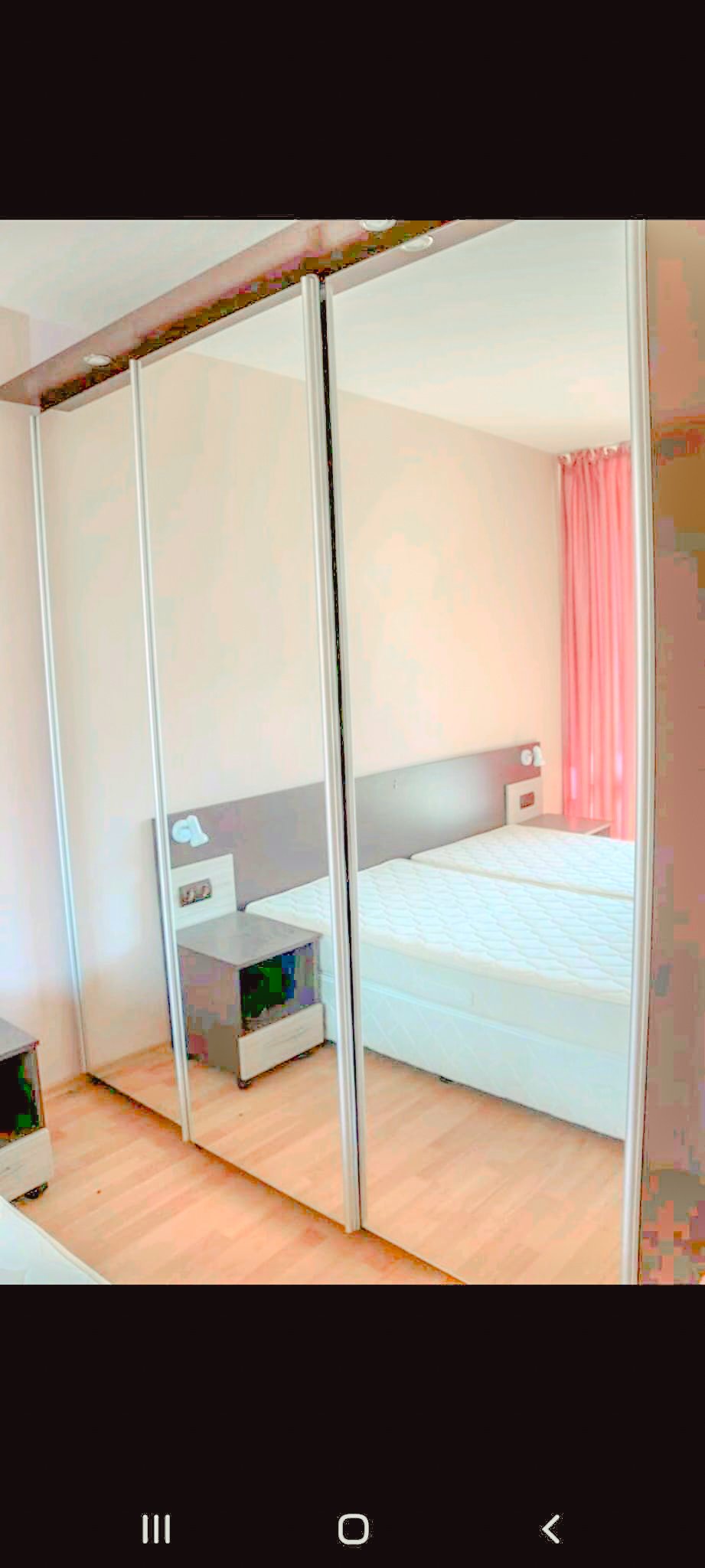 Three-room apartment in the Eden complex at Sunny Beach with a view of the pool