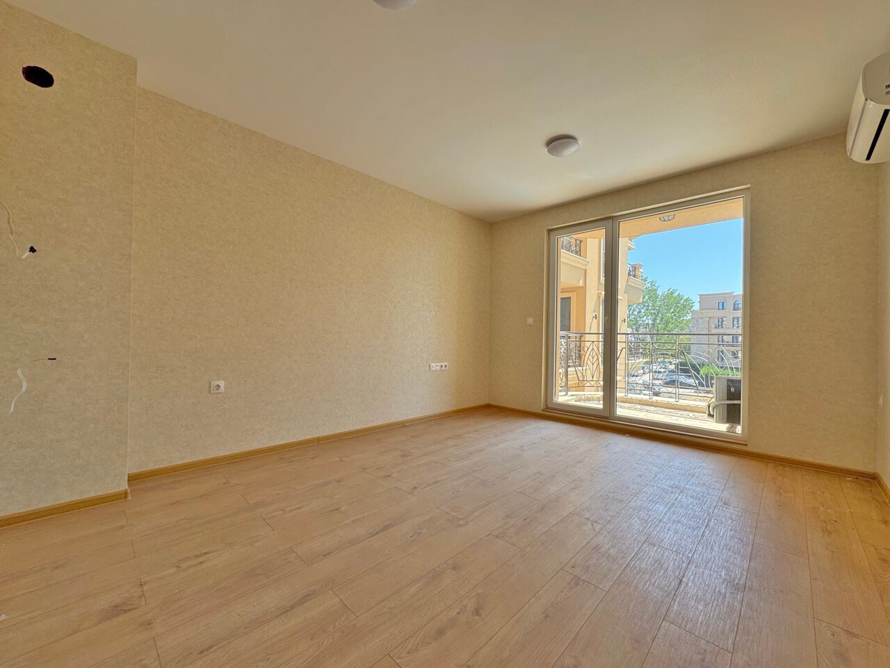 Two-room unfurnished apartment in the