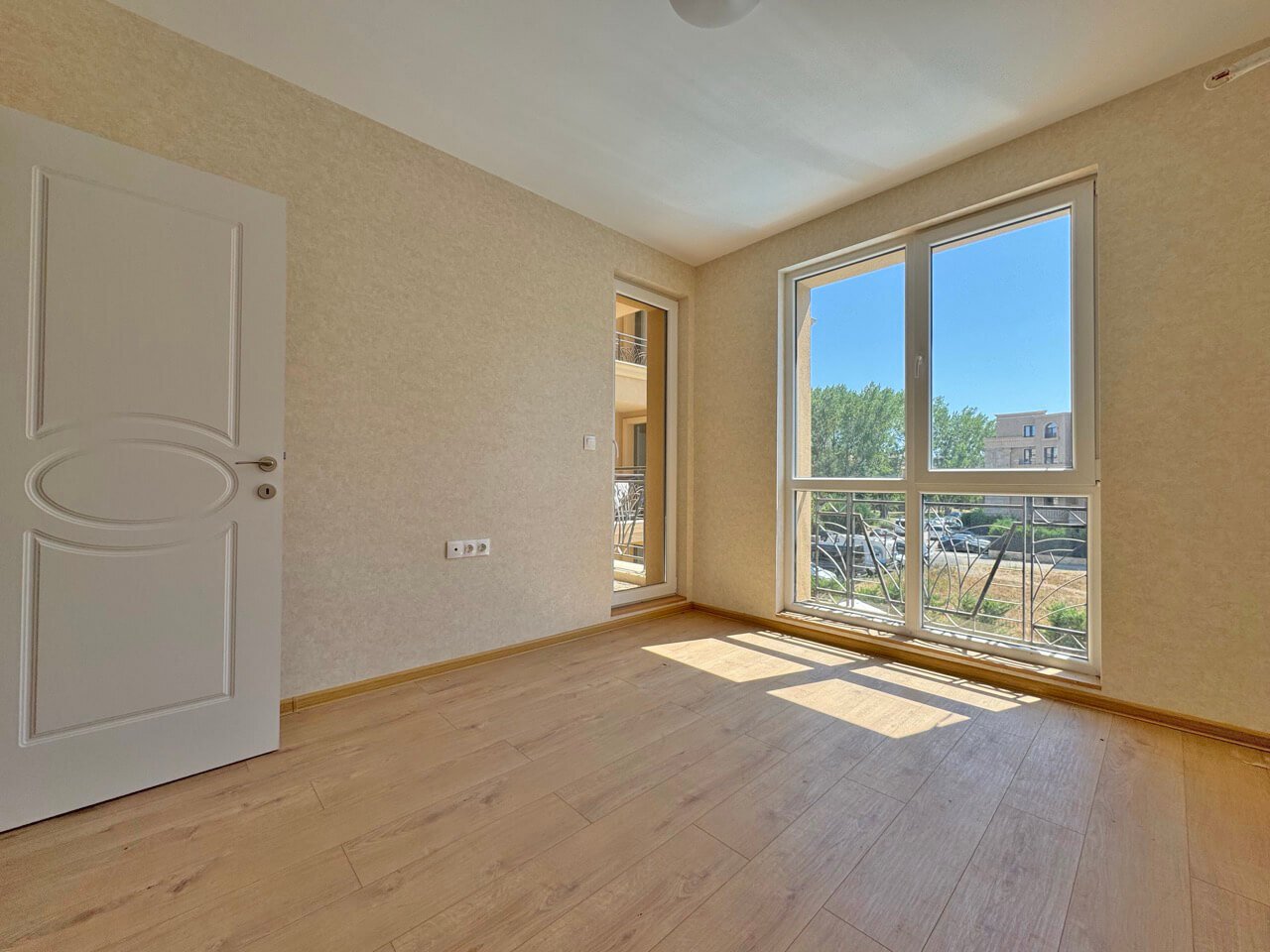 Two-room unfurnished apartment in the