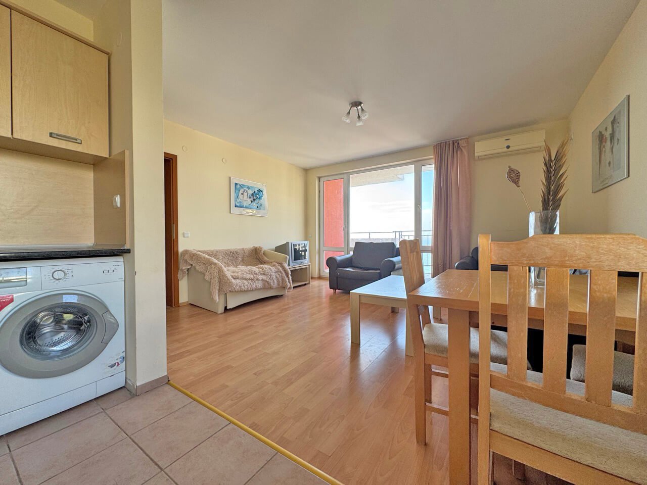 Two-room apartment with sea view in the Marina Fort complex in Sveti Vlas