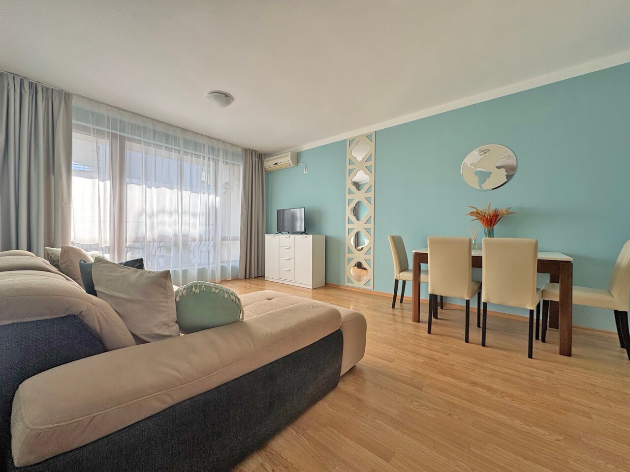 Two-room apartment in the Diamond Bay complex at Sunny Beach