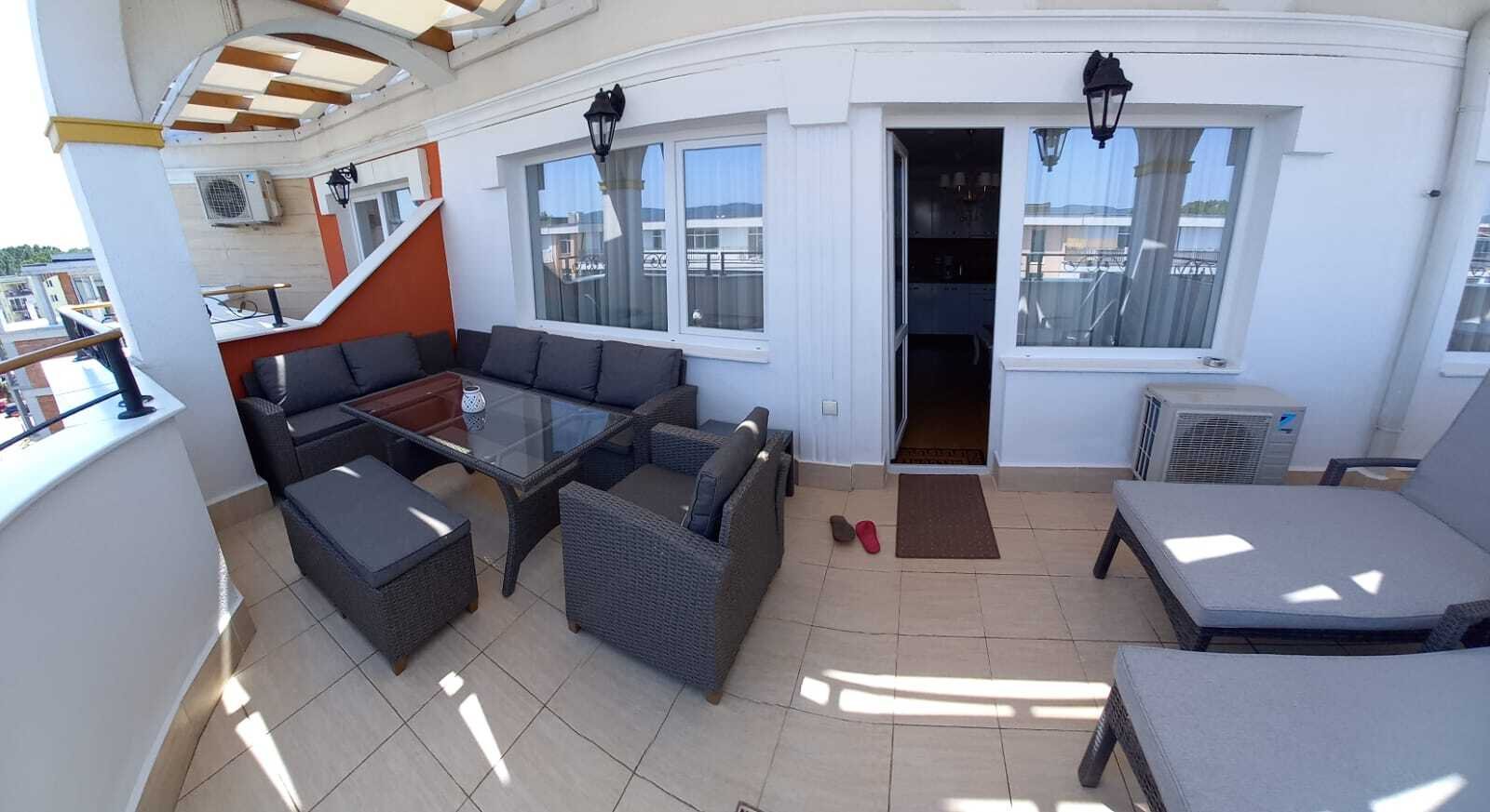 Three-room apartment in the Sweet Home 6 complex at Sunny Beach