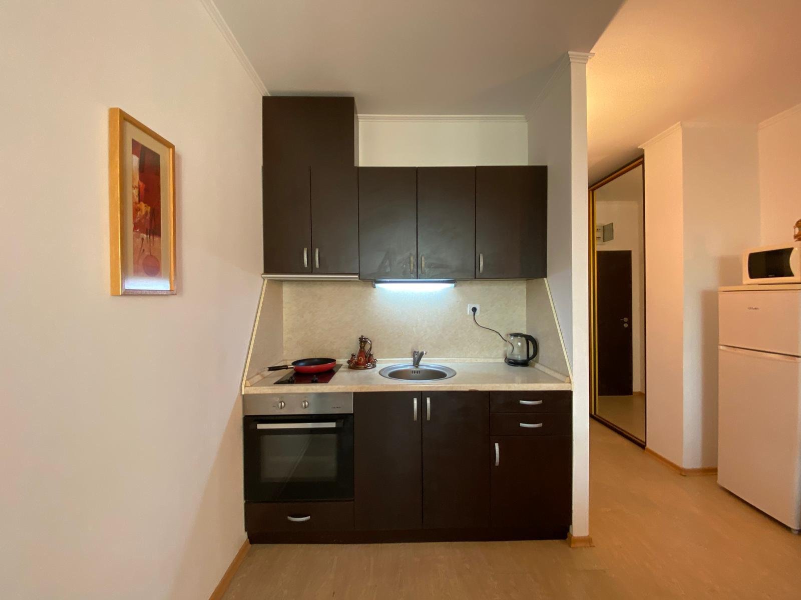 Two-room apartment with sea view in the Babylon complex at Sunny Beach