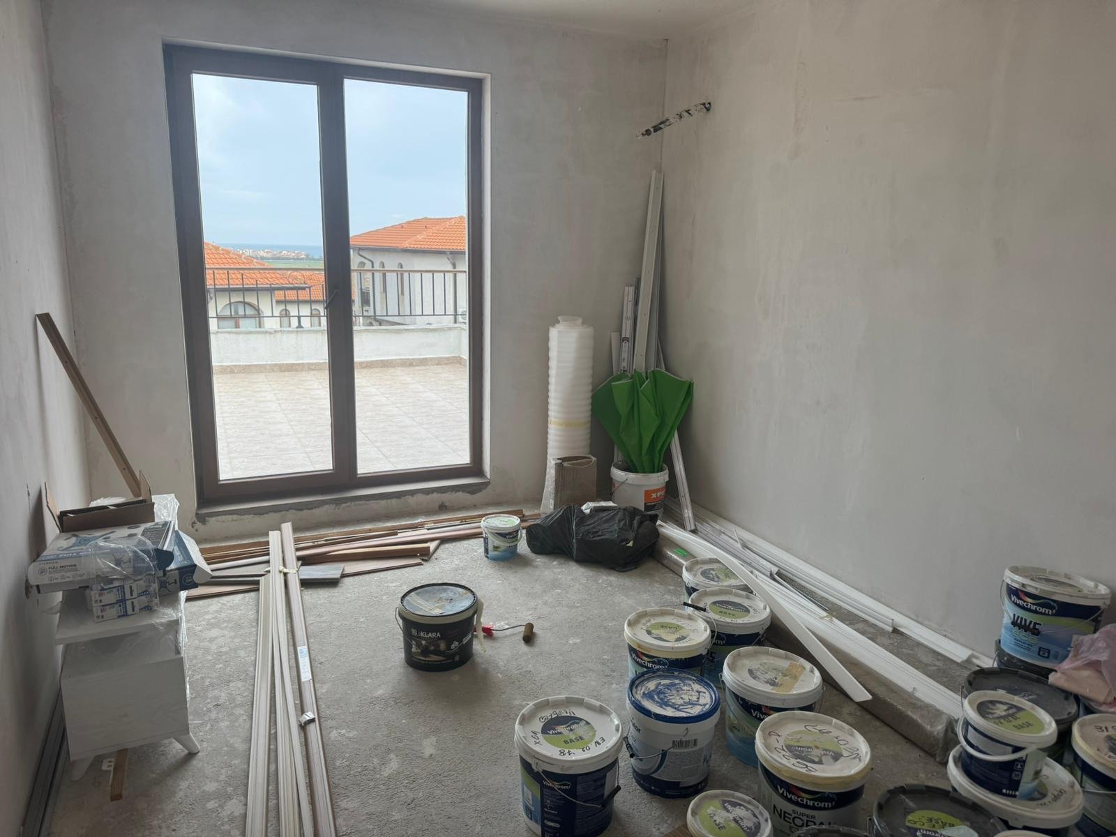 2-room new construction apartment in shell condition with sea view, Muskat Vineyards Resort, Aheloy, Bulgaria