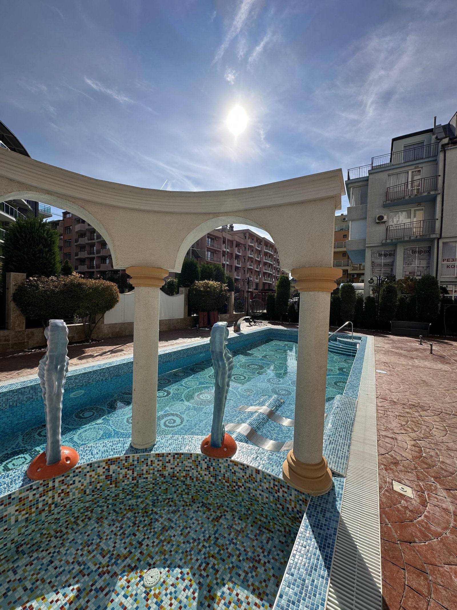 Two-room apartment in the Sweet Home 5 complex at Sunny Beach