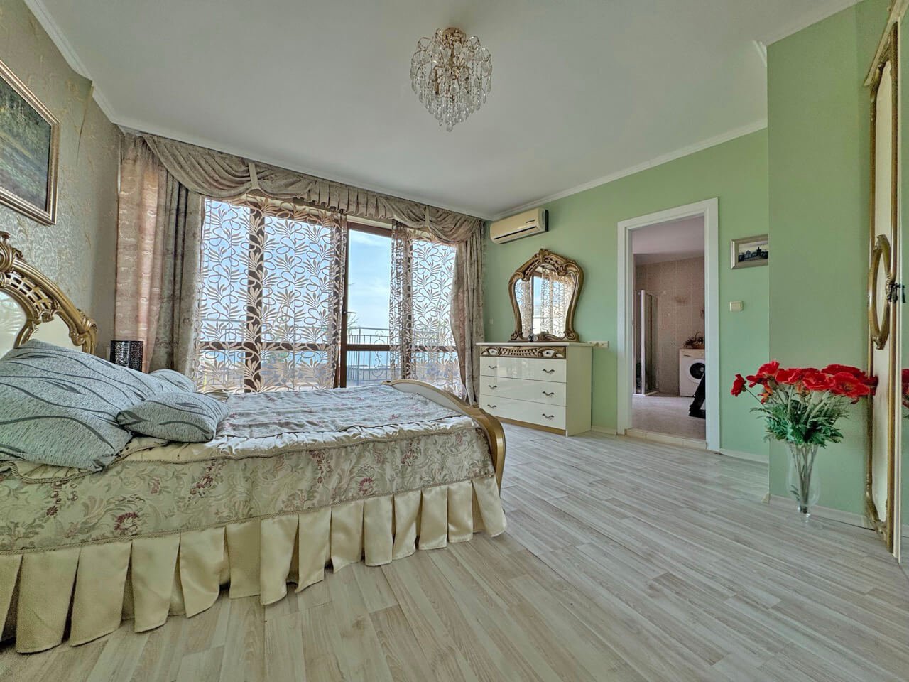 Two-room apartment with sea view in the Grand Hotel complex in Sveti Vlas, Bulgaria.