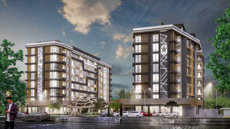 Various new-build apartments at the Skarabey Tortuga complex in Burgas, Bulgaria.