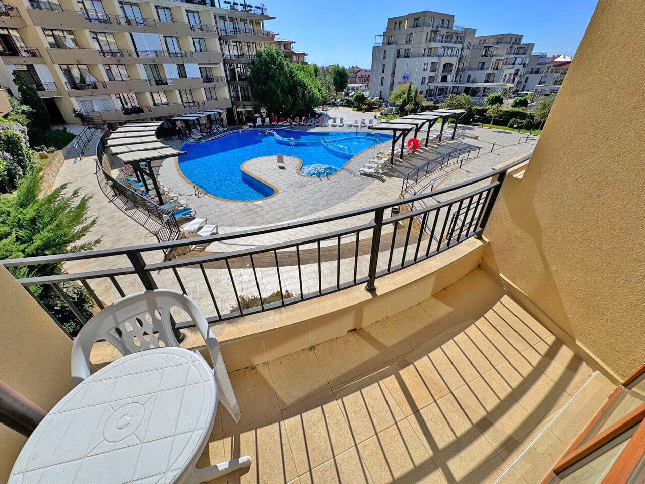 Two-room apartment in the Luxor complex in Sveti Vlas, Bulgaria