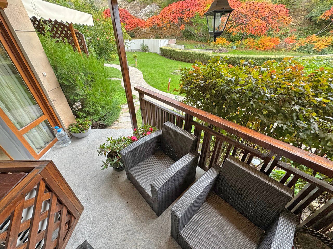 Two-room apartment in the Garden of Eden complex with a view of the garden in Sveti Vlas, Bulgaria