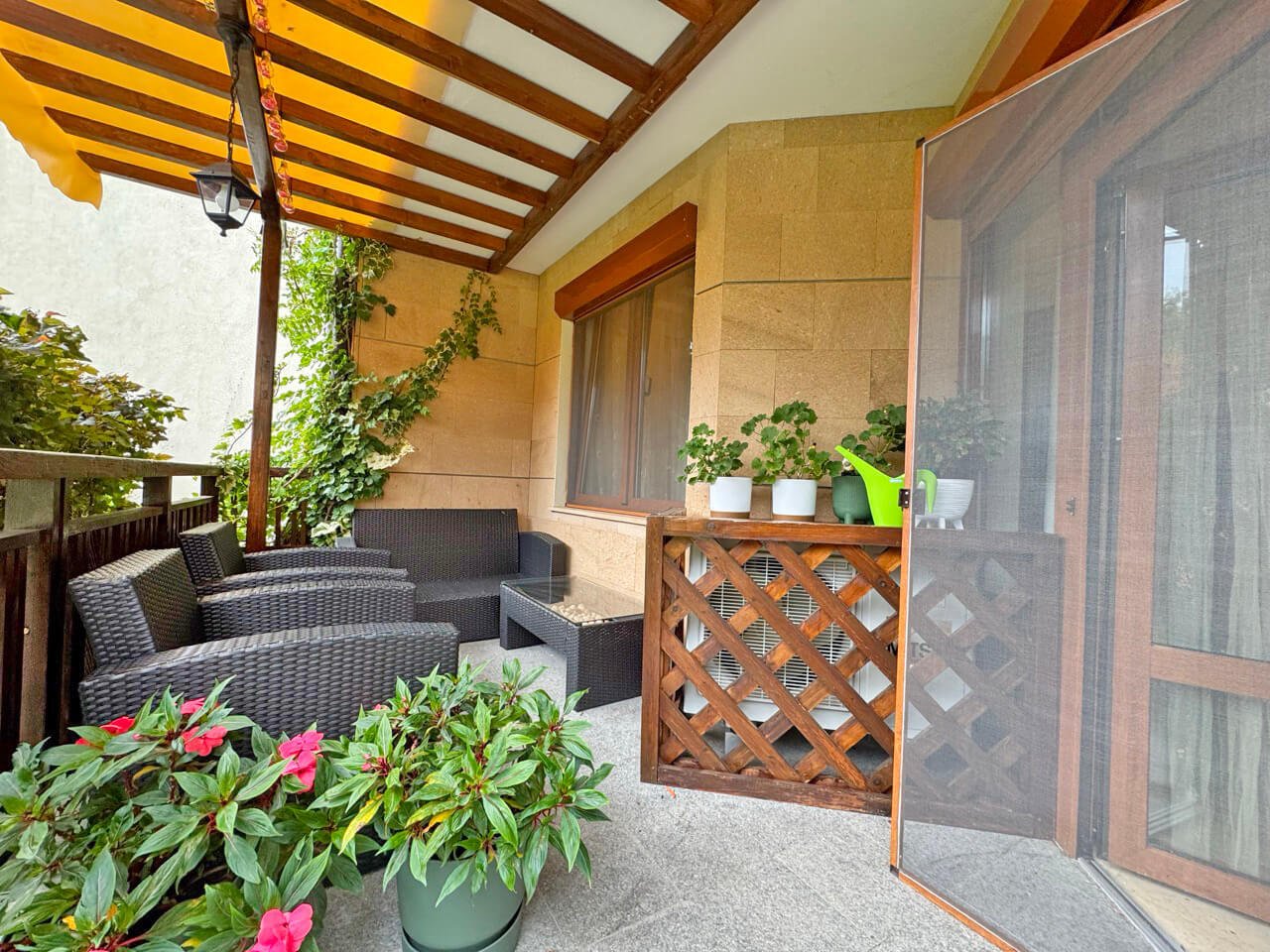 Two-room apartment in the Garden of Eden complex with a view of the garden in Sveti Vlas, Bulgaria