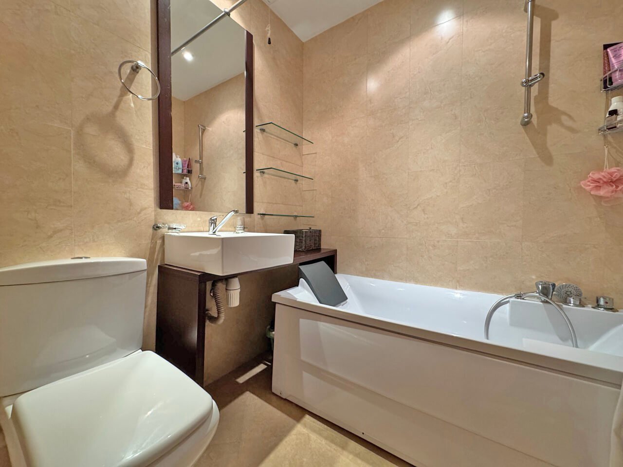 Two-room apartment in the Garden of Eden complex with a view of the garden in Sveti Vlas, Bulgaria