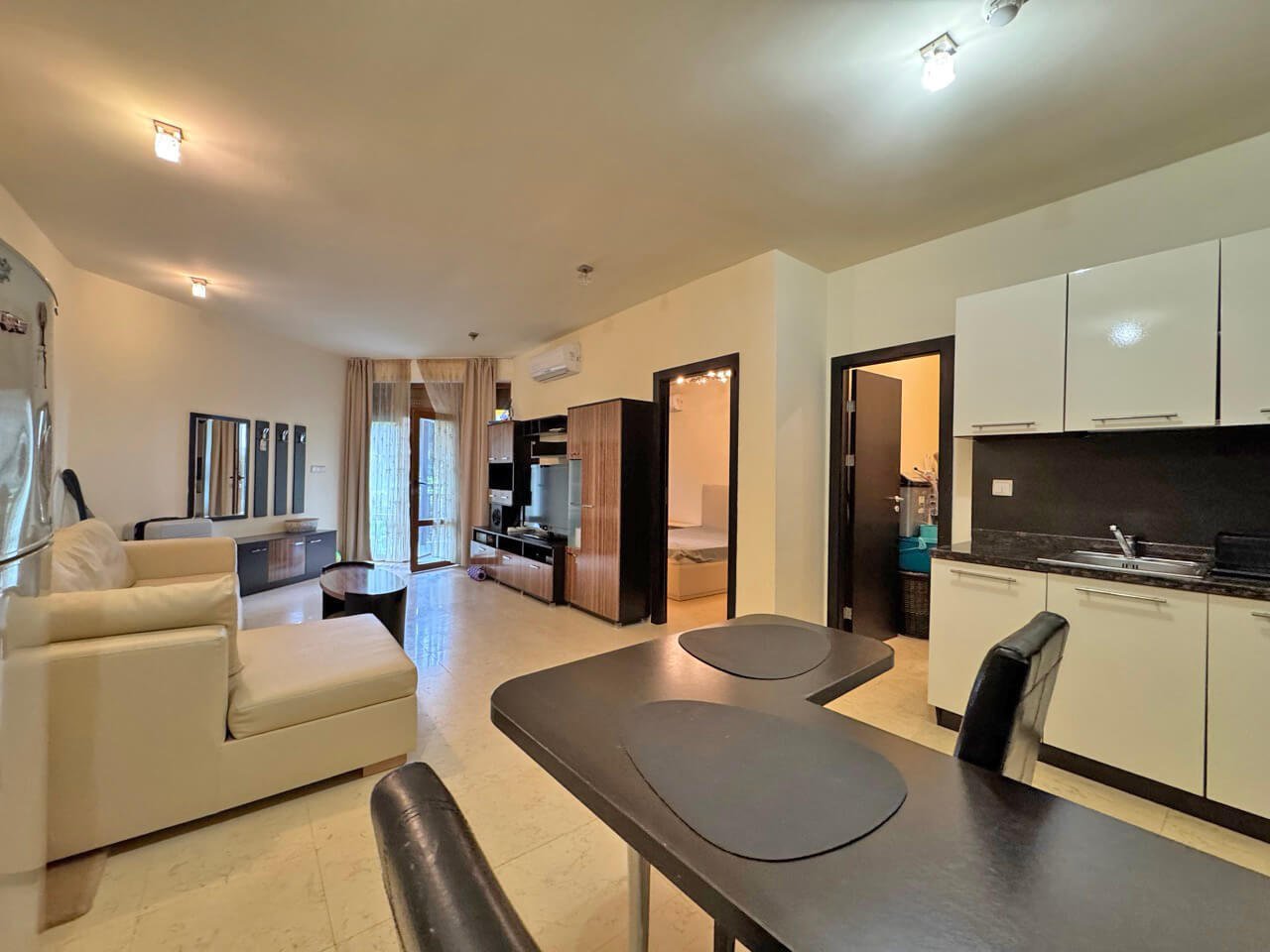 Sveti Vlas: Two-room apartment in the Garden of Eden complex with a view of the garden in Sveti Vlas, Bulgaria 