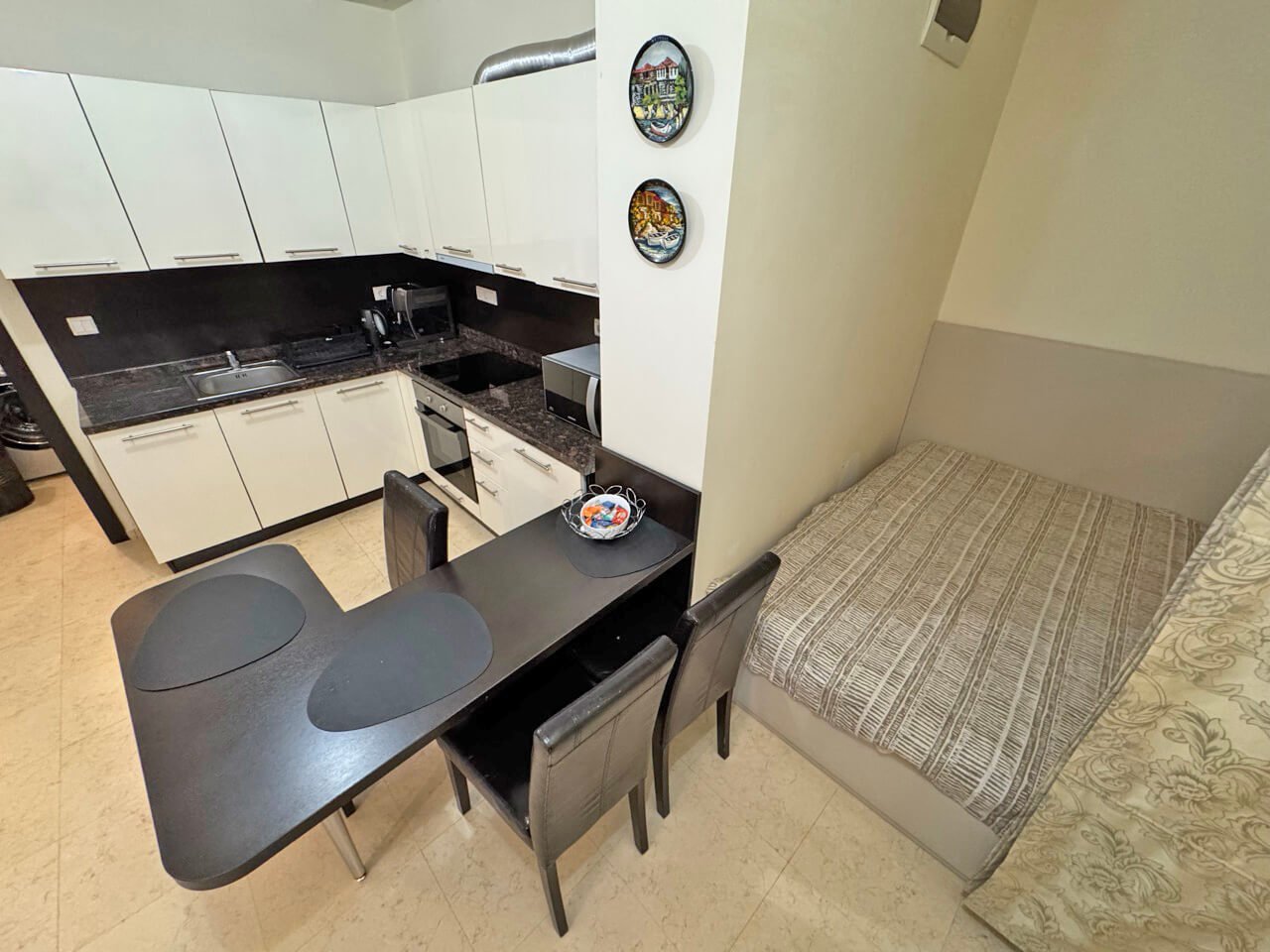 Two-room apartment in the Garden of Eden complex with a view of the garden in Sveti Vlas, Bulgaria