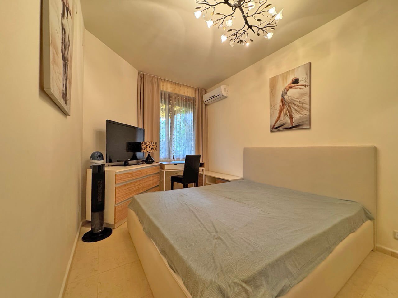 Two-room apartment in the Garden of Eden complex with a view of the garden in Sveti Vlas, Bulgaria