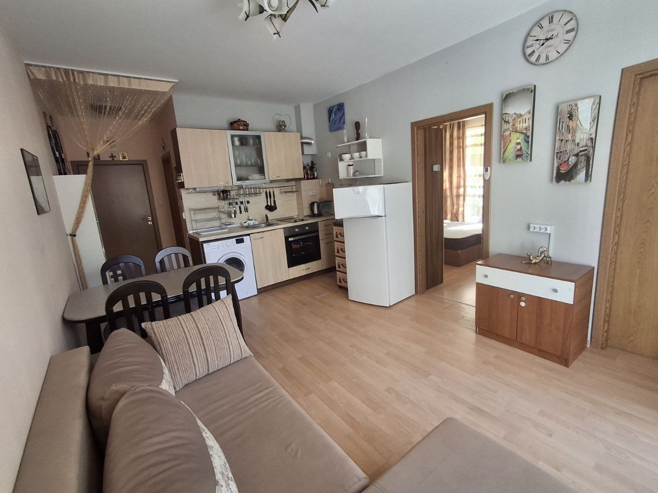 Three-room apartment in the Sunny Day 6 complex at Sunny Beach, Bulgaria