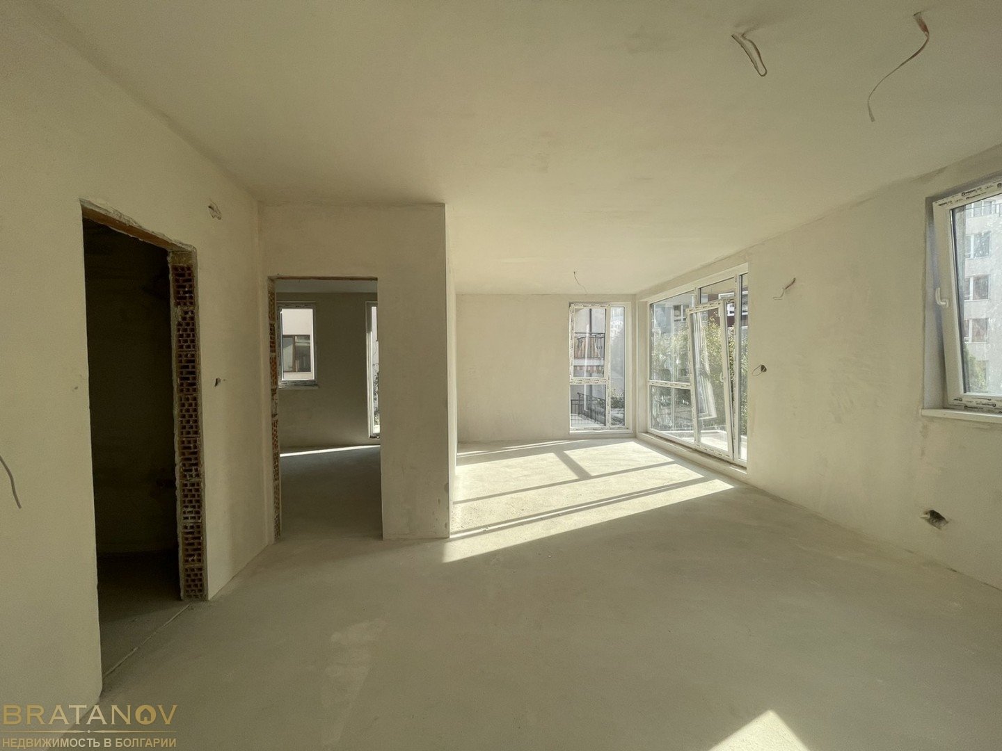 Various new construction apartments under rough construction in Ravda with sea view, Bulgaria