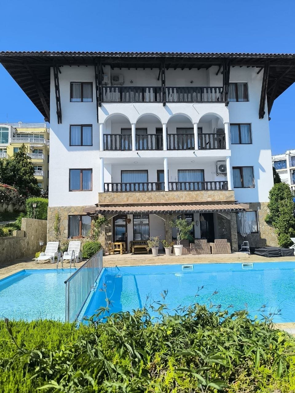 Three-room apartment in the Tor residential complex, Sveti Vlas, Bulgaria