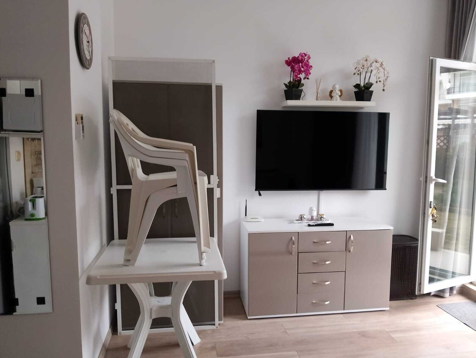 Modern furnished studio with pool view at Grand Kamelia, Sunny Beach