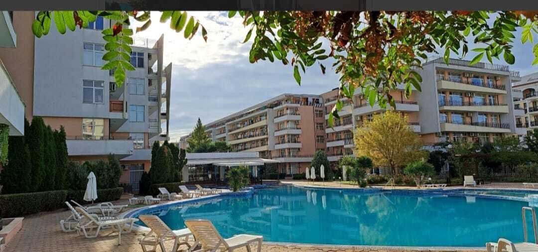 Modern furnished studio with pool view at Grand Kamelia, Sunny Beach