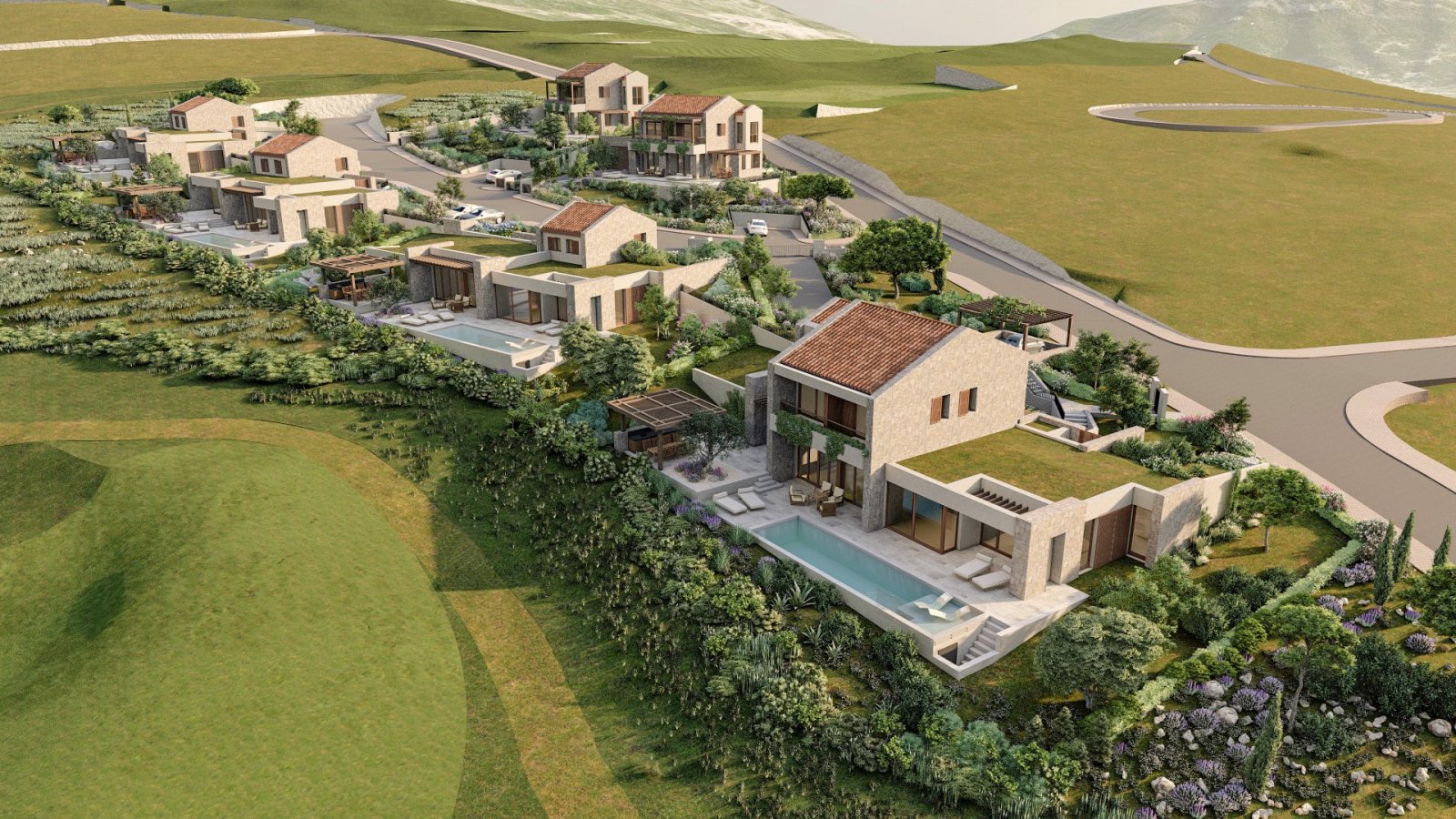 Luxusresidenzen zum Verkauf in der Bucht von Luštica – The Peaks Golf Residences & Botanika Villas Montenegro