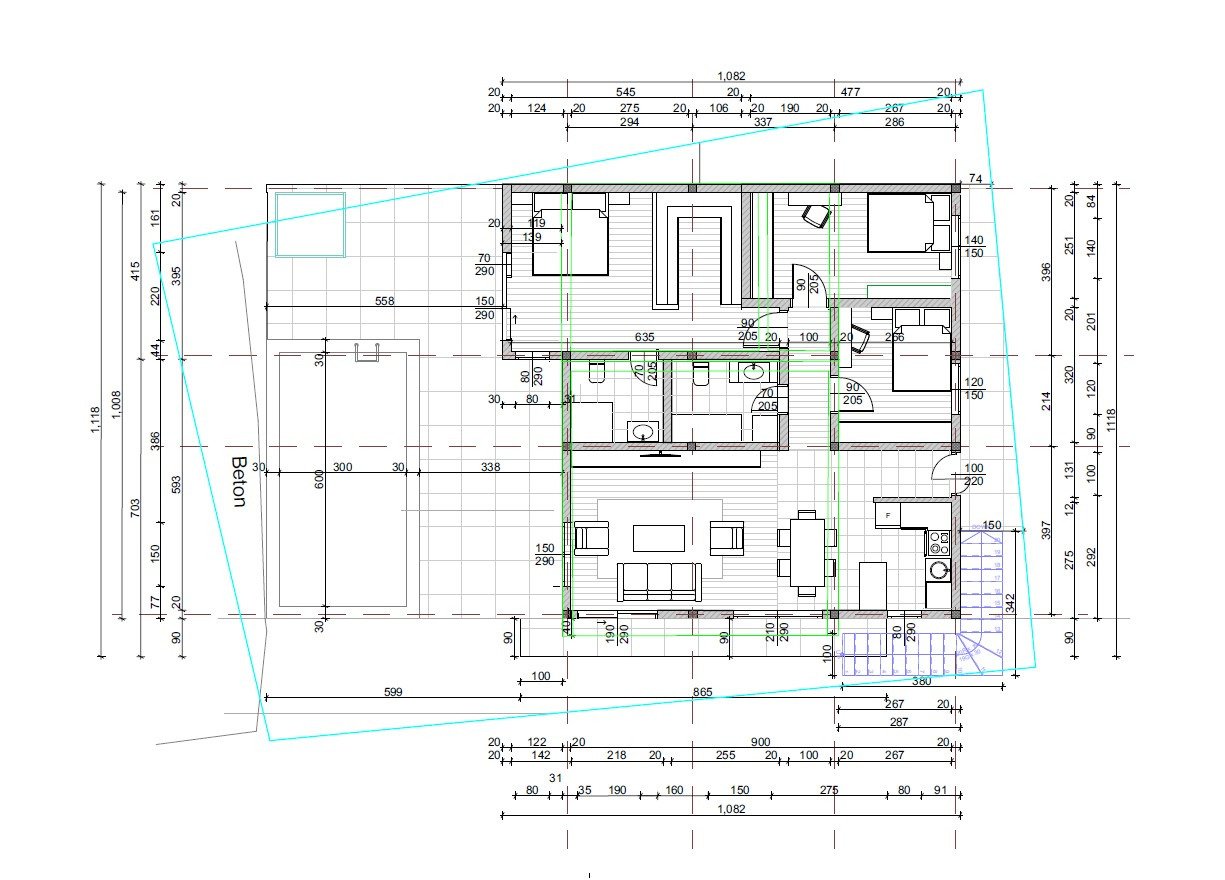 Neues, modernes Haus mit Swimmingpool und Doppelgarage in Meeresnähe – Ruhe und Stil in Kotor, Krimovice