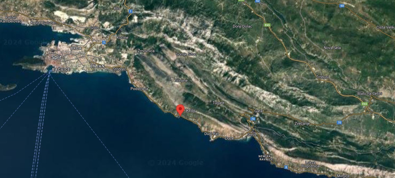 Neues, modernes Apartment mit Meerblick in Krilo Jesenice, in der Nähe von Split