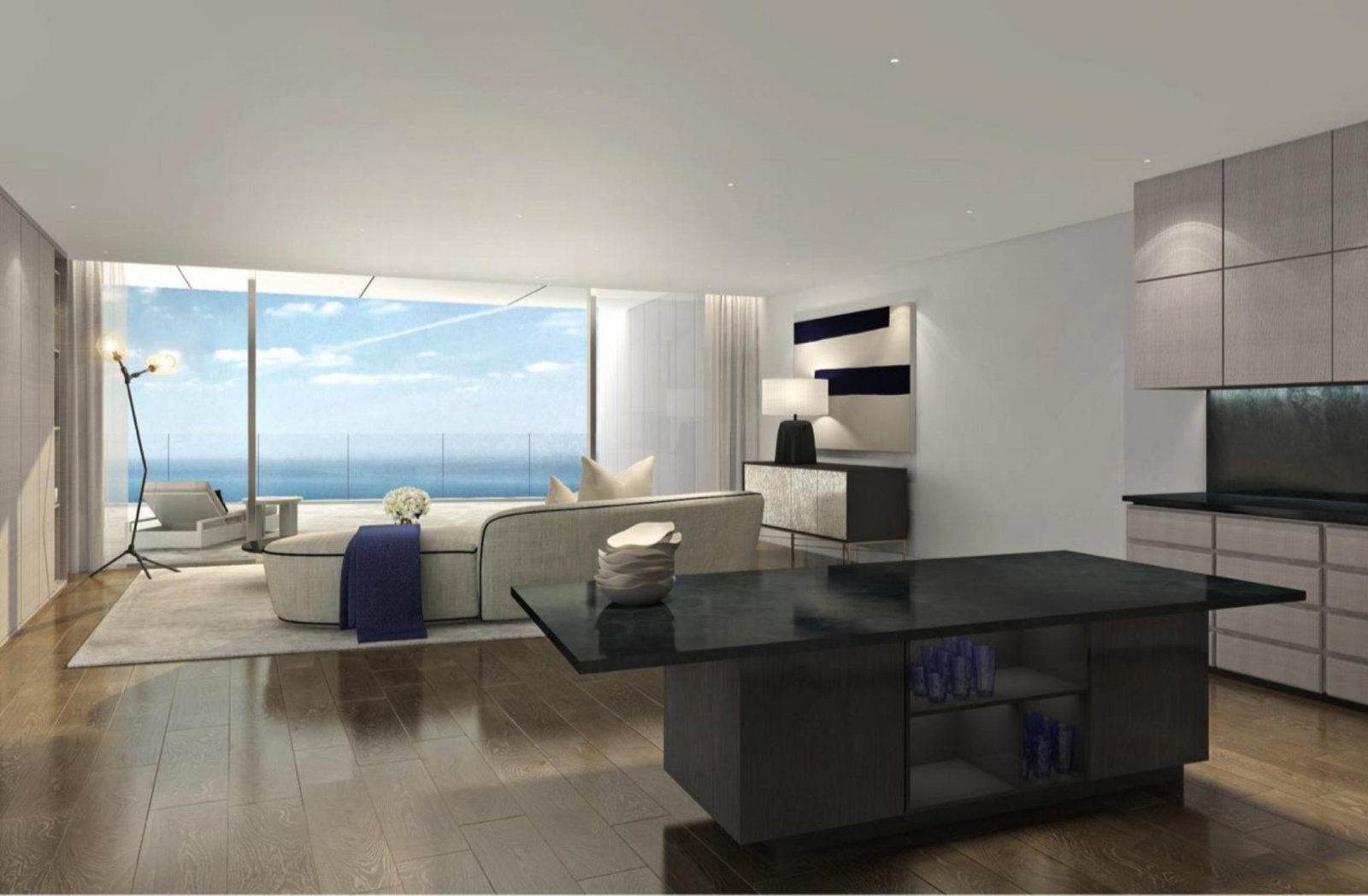 3+1 Schlafzimmer in den luxuriösesten Projekten Zyperns, Panoramablick aufs Meer, zwei Badezimmer