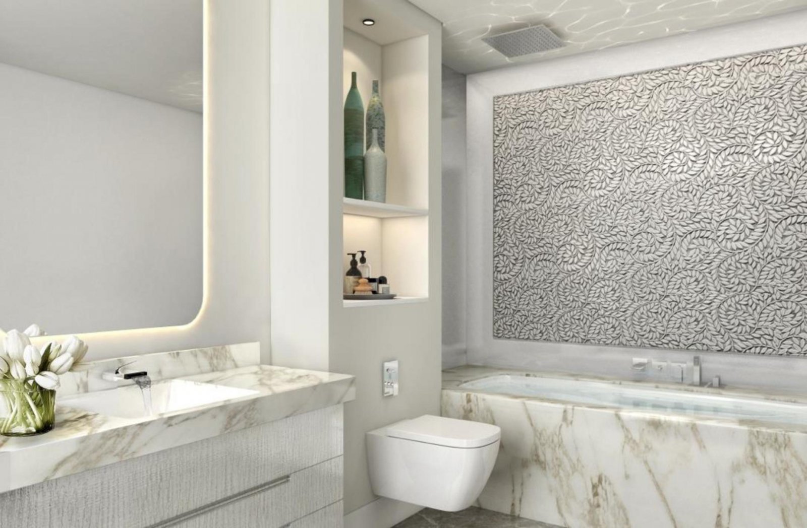 3+1 Schlafzimmer in den luxuriösesten Projekten Zyperns, Panoramablick aufs Meer, zwei Badezimmer