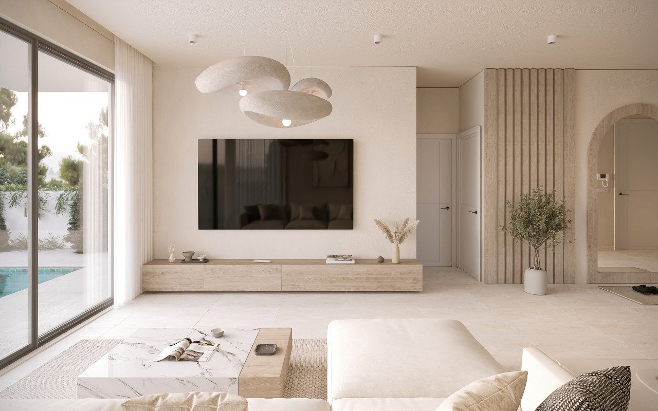 Anlagevilla (3+1 Schlafzimmer) mit garantierter Rendite von 5 %, 150 m vom Meer entfernt, direkt am Yachthafen in Zypern.