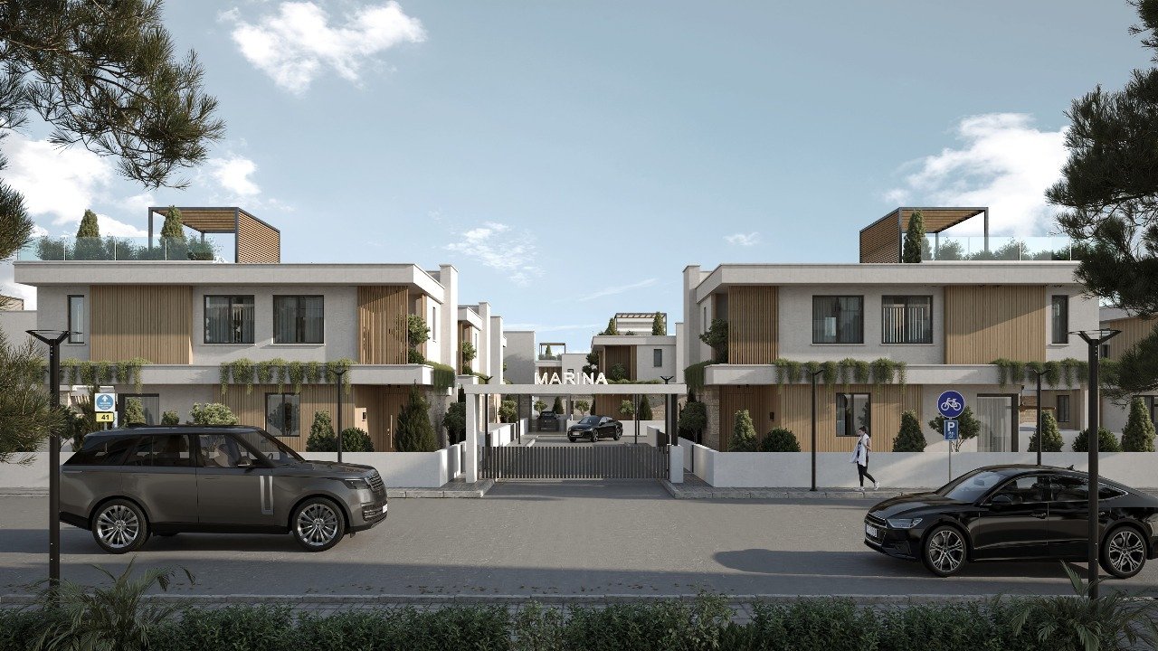 Anlagevilla (3+1 Schlafzimmer) mit garantierter Rendite von 5 %, 150 m vom Meer entfernt, direkt am Yachthafen in Zypern.