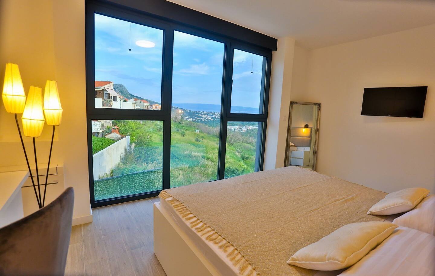 Designvilla, Wellnessbereich, Pool und Panoramablick Kučine Split