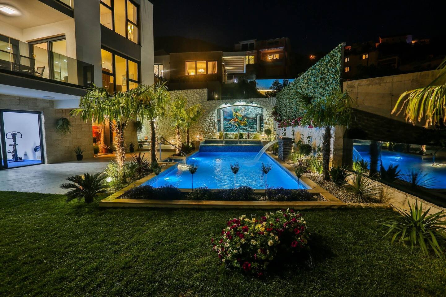 Designvilla, Wellnessbereich, Pool und Panoramablick Kučine Split