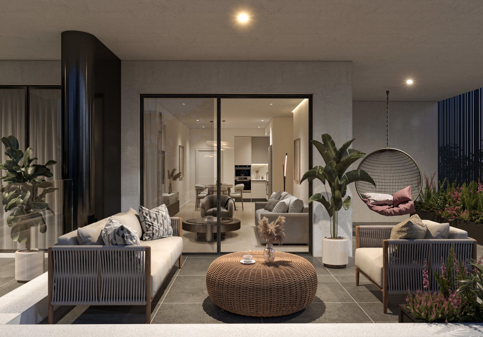 Penthouse mit 3 Schlafzimmern, Meerblick, Dachgarten und zwei Badezimmern