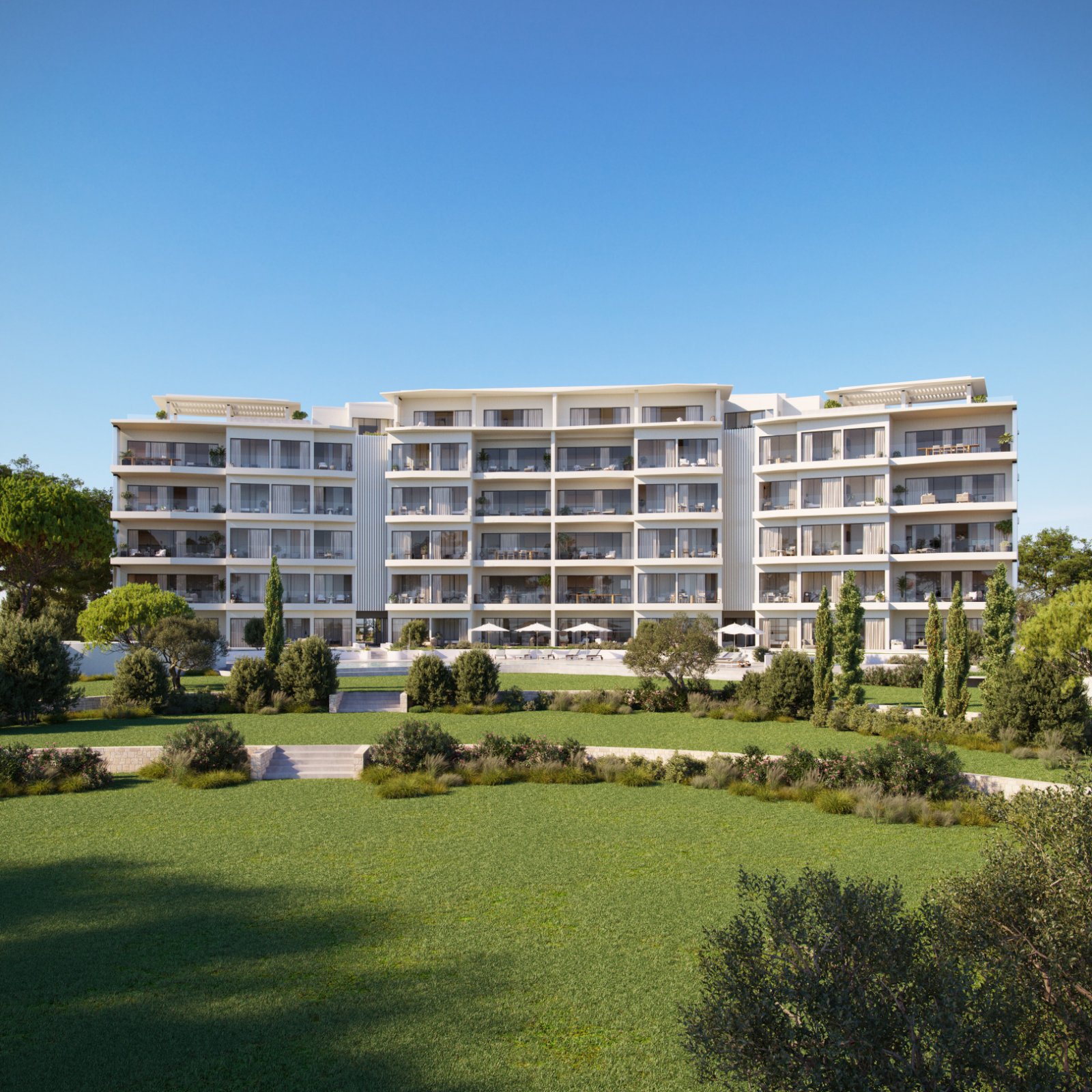 Luxuriöse Drei-Zimmer-Wohnung direkt neben dem renommiertesten Golfclub in Limassol