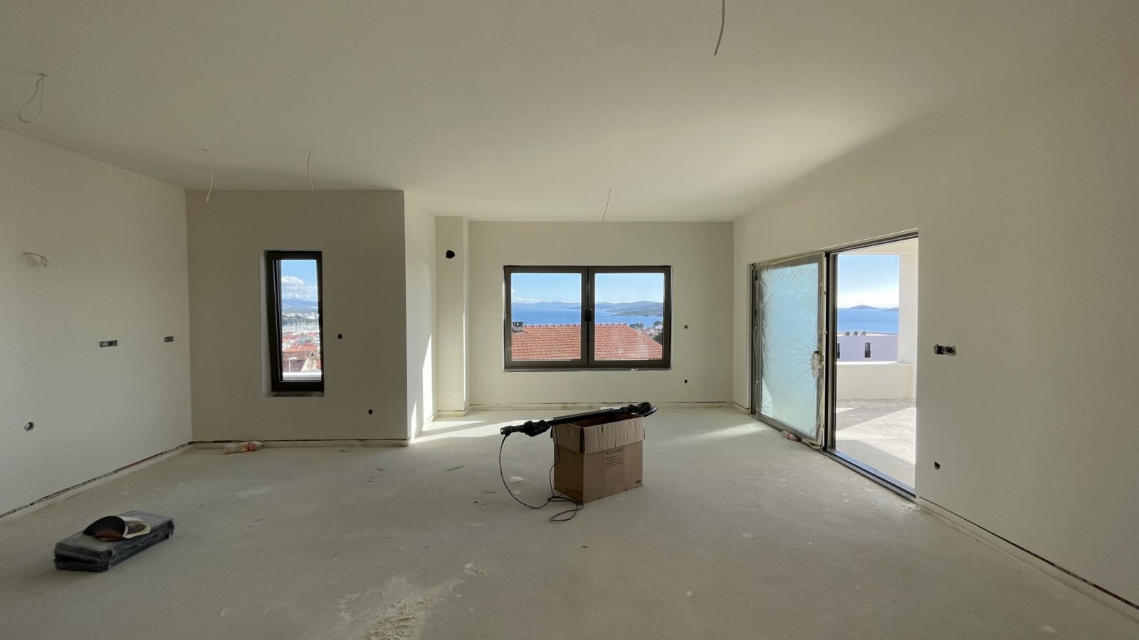 Modernes Apartment mit Meerblick, 400 m vom Strand von Vodice entfernt.
