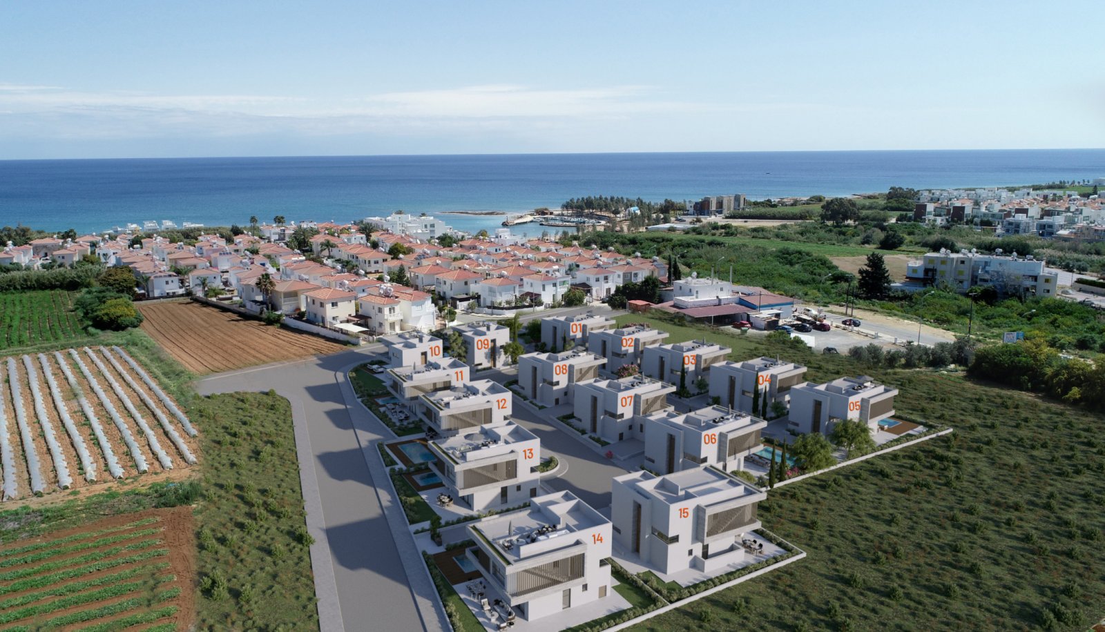 Großes Ferienhaus mit Grundstück und Swimmingpool, 350 m vom Meer entfernt