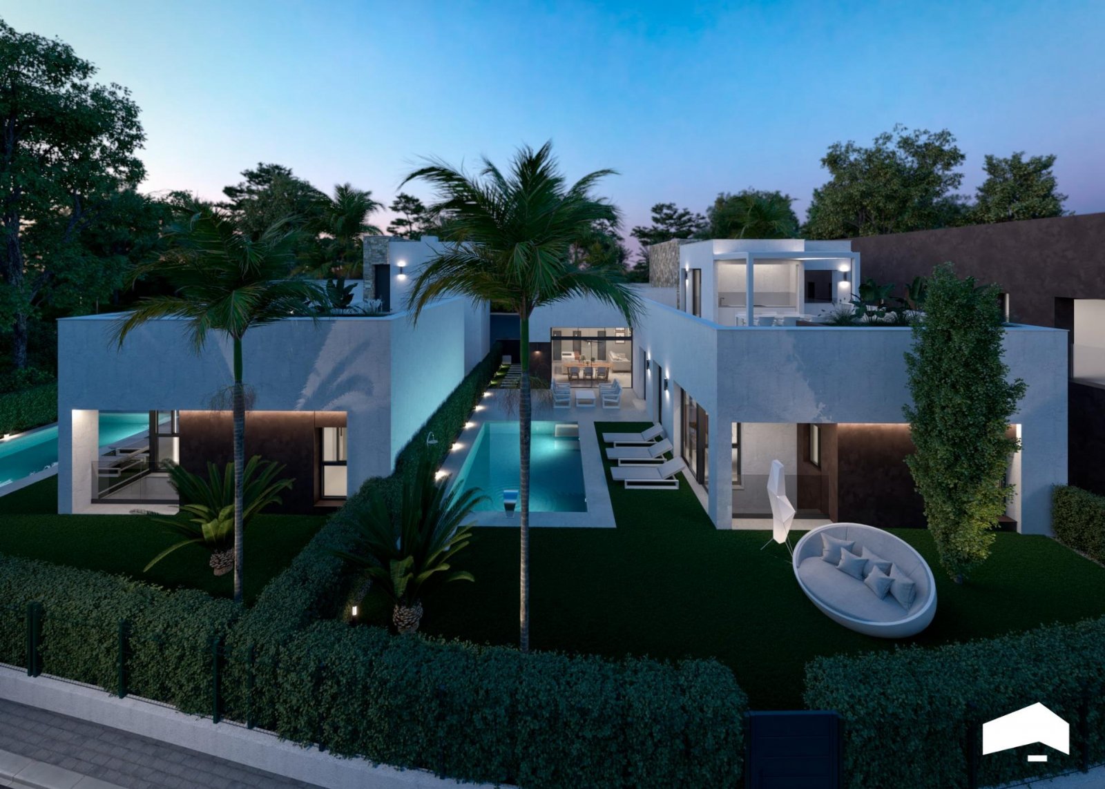 Luxuriöse Villen mit Pool und privatem Solarium in einer geschlossenen Ferienanlage am Mar Menor, Torre Pacheco