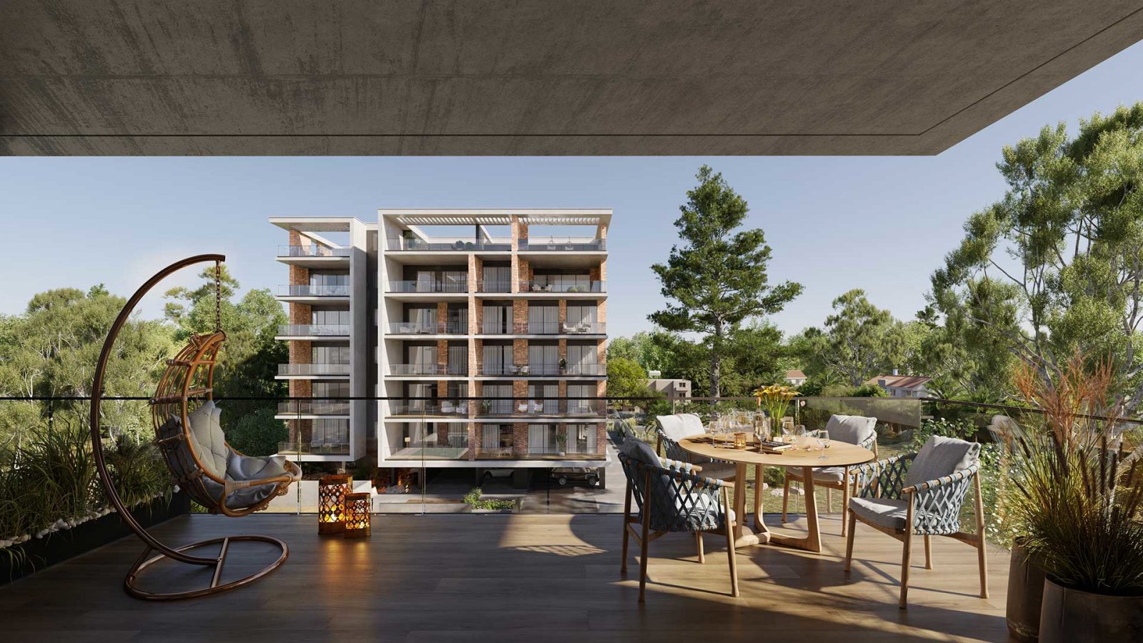 Luxuriöse Dreizimmerwohnung → Aussicht, Sauna und Fitnessraum in exklusiver Lage → Limassol