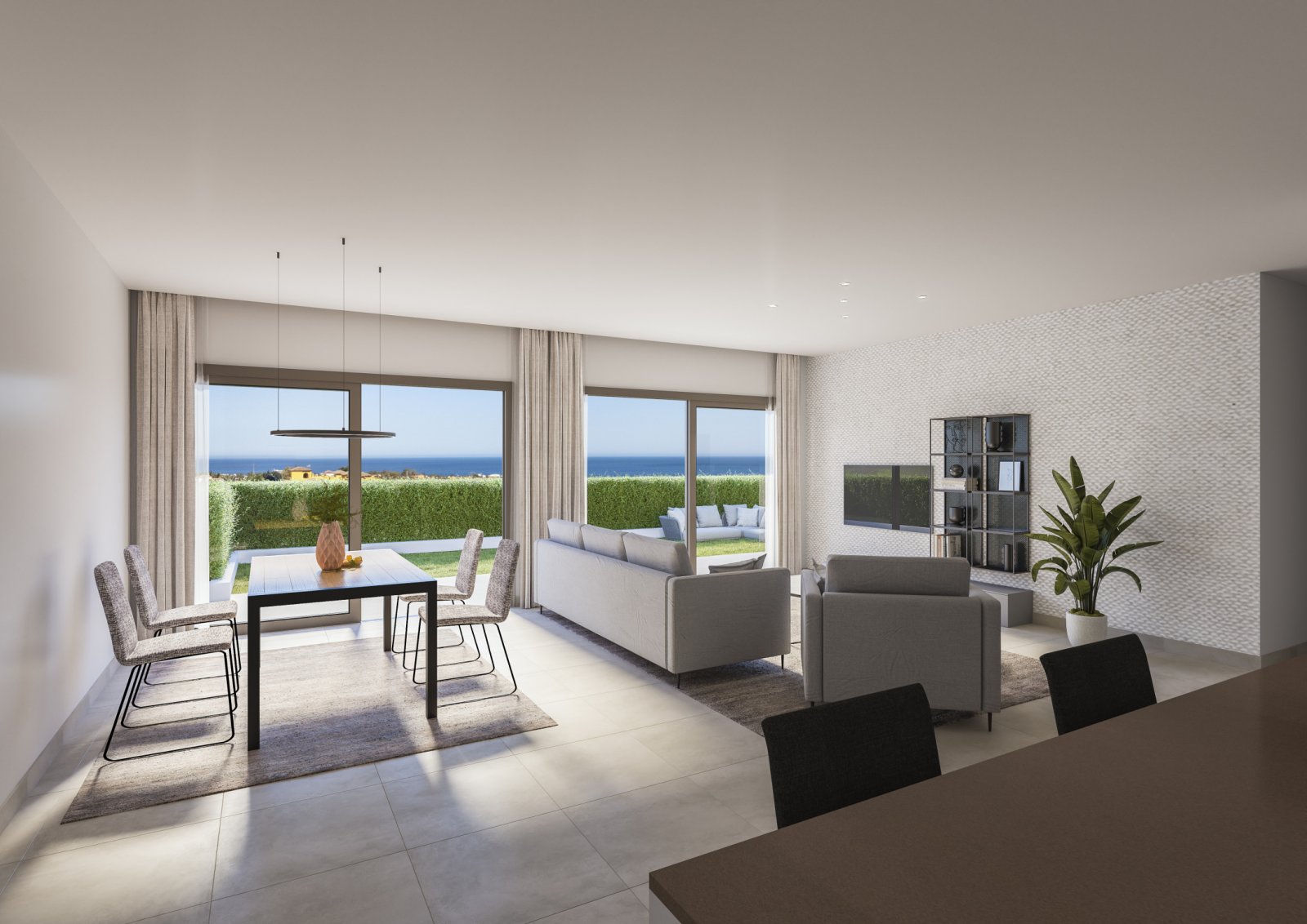 Stilvolles Apartment, sonniger Ferienort mit Meerblick, Estepona, Costa del Sol