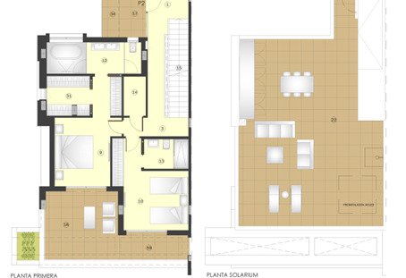 Großzügiges Doppelhaus mit Panoramablick und privatem Solarium in Estepona, Costa del Sol.