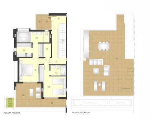 Großzügiges Doppelhaus mit Panoramablick und privatem Solarium in Estepona, Costa del Sol.