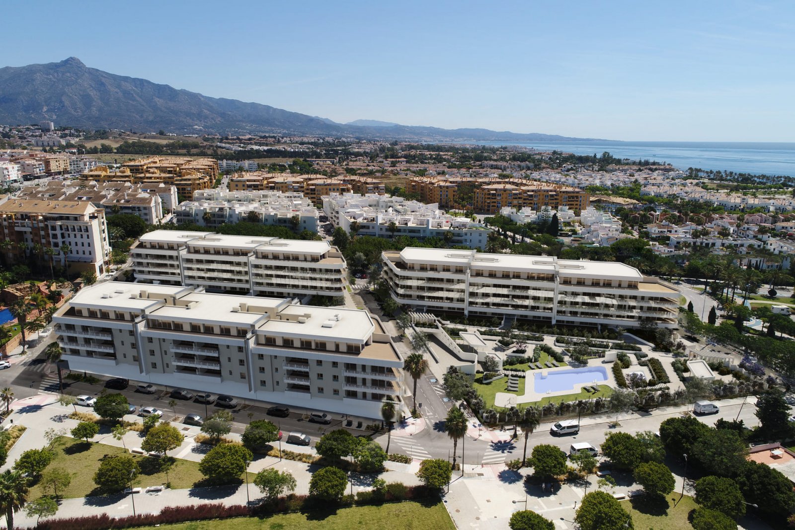 Luxusapartments und Penthäuser → Meerblick, 1 km vom Strand entfernt → Marbella