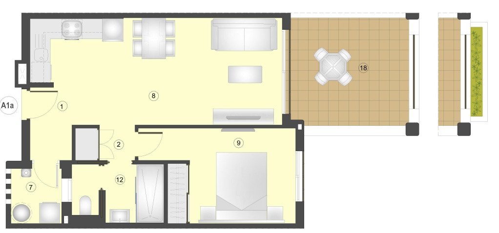Geräumige Wohnung am Meer in der Residenz Mar de Pulpí – Ruhe, Raum und Komfort jeden Tag