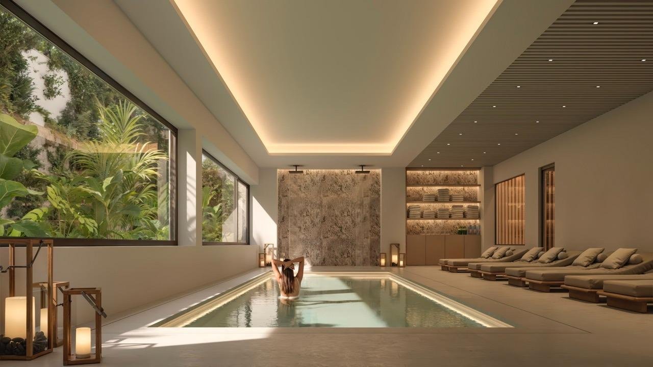 Moderne Apartments → 1 km vom Meer entfernt, Swimmingpools und Gärten → San Pedro Alcántara